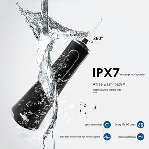 <span class=keywords><strong>Hydropulseur</strong></span> électrique compact en plastique rechargeable par USB avec nettoyage puissant pour un usage domestique économise l'espace de comptoir de salle de bain - Product Image 3