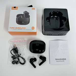 YW 16 auricolari per cuffie auricolari air buds airbuds black baccs <span class=keywords><strong>a</strong></span> 9 a9 pro auricolari auricolari 5.4 - ENC con cancellazione del rumore in-Ear - Product Image 3