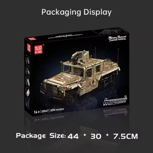 Moule King 20047 Militaire Humee Tracked Building Block 2094pcs Technicales Army Serive Vehicle Bricks with Motor Drive - Product Image 3