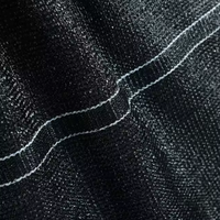 Zwarte HDPE UV-beschermende, heavy-duty, winddichte, draagbare, opvouwbare, milieuvriendelijke schaduwdoek voor kaslandbouw