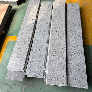 Piso de PVC Vinílico SPC con Sistema de Click, Estilo Mármol Gris Claro, Imitación Piedra de Concreto - Product Image 2