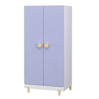 Placard de rangement pour vêtements de bébé Meubles de chambre à coucher Armoire en bois rose pour enfants Armoire pour enfants