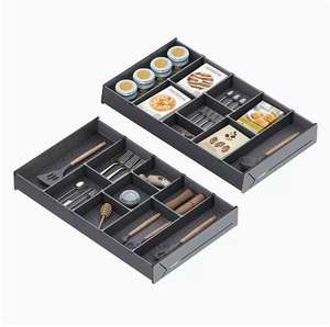 金矿晶华2抽屉组合厨柜配件浅拉出储物篮餐具橱柜收纳器 - Product Image 2