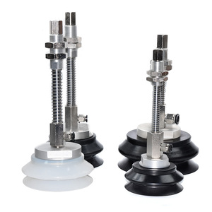 Ventouse de levage avec 4 ventouses, débit minimum de 155 L, bride standard, coussinet souple, soufflet multi-étapes, fonctionnement pneumatique - Product Image 1