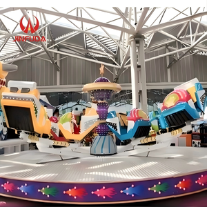 Attraction <span class=keywords><strong>de</strong></span> Fête Foraine Amusante et Ludique pour Projets Publicitaires, Jeux <span class=keywords><strong>de</strong></span> <span class=keywords><strong>Parc</strong></span> d'Attractions, Manèges à Sensations Fortes, Crazy Break Dance JINFUDA Fiberglass Steel - Product Image 4