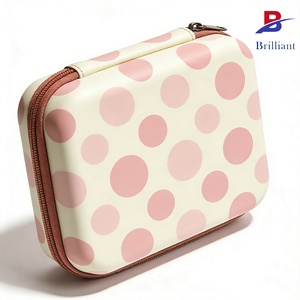 Estuche Rígido de Espuma EVA Personalizado, Estuche de Maquillaje de Viaje para <span class=keywords><strong>Mujer</strong></span>, Bolsa de Aseo de Viaje con Cierre de Cremallera, Organizador de Maquillaje de EVA - Product Image 4