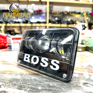 BAOBAO Faro LED Rectangular de Repuesto para Motocicleta de 5 Pulgadas, 12V, Rojo, Azul, Blanco Intermitente, para <span class=keywords><strong>HONDA</strong></span> CG CG125 CD70 CN CT - Product Image 2