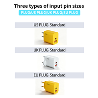 Adaptateur secteur ultra-fin 45W Type-C à charge rapide certifié EN62368 GS CE CB KC avec protection OTP pour téléphones mobiles