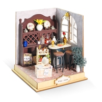 IIECREATE Modèle de maison miniature en bois éducatif, fait main, écologique, à assembler soi-même, échelle 1:24, décoration intérieure, vente chaude