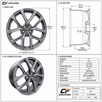 Jantes de voiture pour passagers CF 5x112 66.5, compatibles avec Lucid Air, jantes forgées 6061-T6, marque privée, fabrication en usine