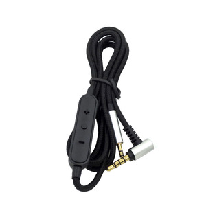 Cornflower-câble audio rayé avec microphone, longueur 120cm, câble audio pour casque de jeu <span class=keywords><strong>BOSE</strong></span> <span class=keywords><strong>QC25</strong></span> 35 OE2 AKG Y45 Y50 Y40 - Product Image 5