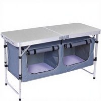 Ensemble de table et de chaises pliantes d'extérieur en alliage d'aluminium léger pour le camping, les pique-niques, la cour et la cuisine