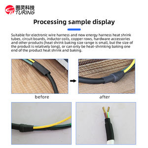 TR-1060PL סוג פתוח רשת teflon הרבה יותר חימום צינור חימום אינפרא אדום-צדדי חום לכווץ מכונת צינור - Product Image 6