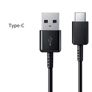 สายชาร์จเร็วแบบ USB C แท้รุ่น S8/S6 ความยาว 1 เมตร สีดำ/ขาว สำหรับโทรศัพท์มือถือ S8/S6 และกล้อง - Product Image 1
