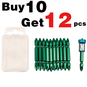 Nouveau jeu d'embouts de tournevis électrique avec anneau magnétique puissant S2 PH2, achetez 10 embouts de tournevis 12 pièces - Product Image 3