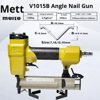 Pistolet à clous pneumatique Meite V1015B (magasin de 200 clous) pour l'assemblage de meubles et de cadres photo (clous en V de 7 mm à 15 mm, personnalisable OEM)