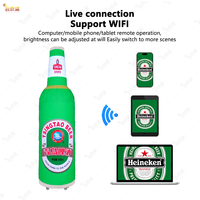 Écran LED d'affichage publicitaire personnalisé haute définition intérieur/extérieur, module flexible en forme créative, bouteille de bière, boîte de conserve