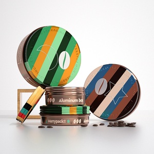 Contenedor de Café de Lujo de Grado Alimenticio, 99.7% Aluminio Puro, Color Personalizado, Tapa de Rosca para Café, Suplementos, Chocolate, Azúcar, Snacks - Product Image 3