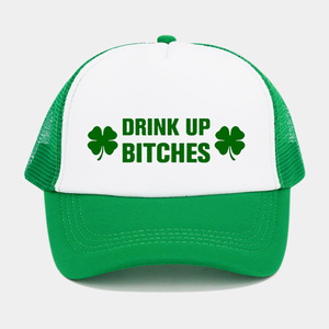Gorra de béisbol con diseño de hierba de la suerte para <span class=keywords><strong>hombre</strong></span> y mujer, gorra de béisbol de Festival irlandés de gran oferta de <span class=keywords><strong>Amazon</strong></span>, red parasol de verano, Letra de tela común - Product Image 5