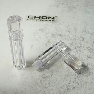 Tube de brillant à lèvres vide hexagonal transparent de 1,5 ml en gros avec bouchon à vis personnalisable pour cosmétiques - Product Image 1