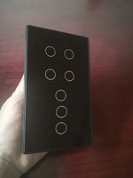 Topshine 147 tipi Alexa ve Google ev etkin 5 ila 8 Gang Dimmer Fan perde serbestçe kombine Wi-Fi akıllı dokunmatik anahtarı