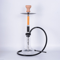 Shisha Hookah moyen, flèche filetée, Tube Unique en verre alliage d'aluminium, chicha, Design Unique
