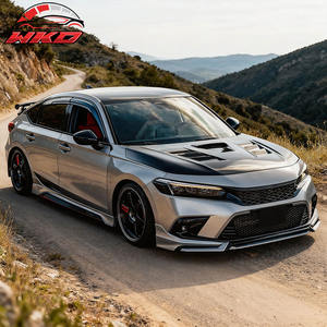 แผ่นบังแดดหน้าต่างรถยนต์ฮอนด้า ซีวิค รุ่นปี 22-26 แบบ Hatchback สไตล์ Mugen ป้องกันฝน - Product Image 2