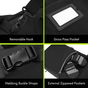 Free sample Adjustable PVC <b>Ski</b> Snowboard Bag Robust Travel Waterproof Pouch for Snowproof Camping Hiking Stylish Fashion Design - Product Image 2