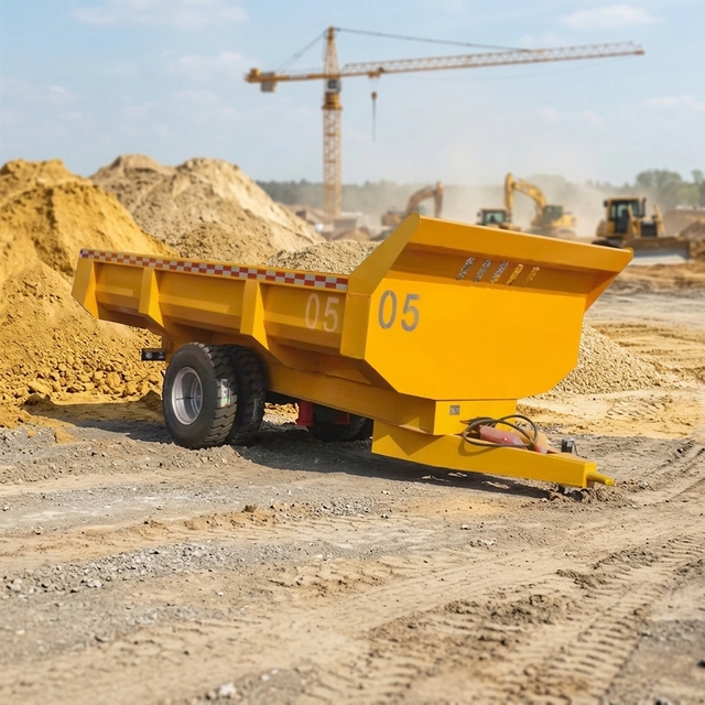20 Tons Industrial Double Axle Earth-Rock Trailer Industrial Truck Trailers Utility Trailer