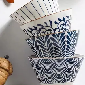 简约设计厨房餐具瓷器日式桶碗餐具陶瓷拉面碗家庭餐厅