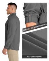 Chemises et hauts pour hommes personnalisés en gros, OEM, UPF 50, en Spandex/Nylon, imprimés par sublimation, dégradé de couleurs, longueur intégrale, séchage rapide, respirants