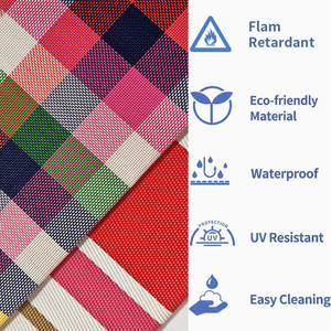 स्टार्ंक चेक स्विंग हैममॉक टेस्लिन जाली कपड़े आंसू प्रतिरोध टिकाऊ जलरोधी विनाइल बुना हुआ पट्टी पानी हैममॉक कपड़े - Product Image 3