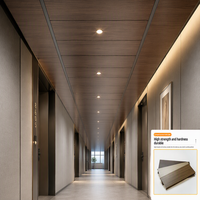 Profilé de plafond suspendu en aluminium linéaire moderne à clipser, avec design 3D pour les bureaux et les centres commerciaux
