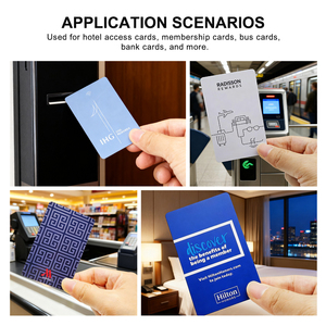 Nichen một bán buôn tùy chỉnh có thể in thẻ PVC Trắng trống S50 S70 NFC thẻ cho kinh doanh xã hội liên hệ với in ấn thẻ PVC - Product Image 4