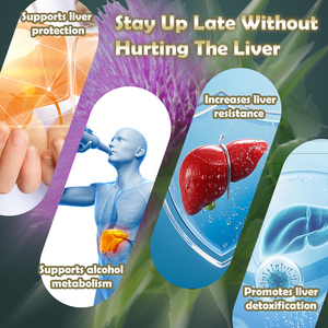 ブースト免疫肝臓サポートカプセルサプリメント肝臓デトックスクレンズミルクシスルL-システインカプセル肝臓の健康サポート - Product Image 3