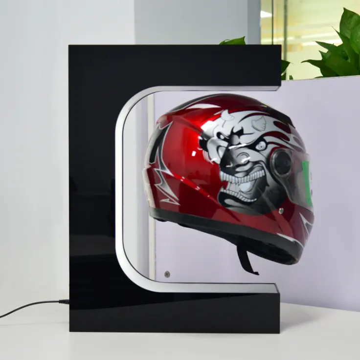High quality Levitation display Stand Levitating motorcycle bike Sneaker Floating Helmet Display with led light