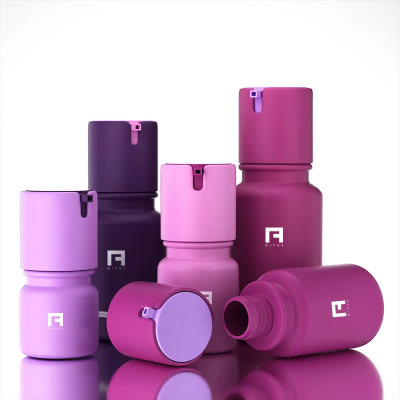 Flacone campione per la cura della pelle 30g 40ml 60ml 100ml 130ml 160ml flacone per lozione viola confezione di lusso cosmetici imballaggio cosmetico