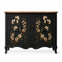 Meuble d'entrée, armoire à chaussures, armoire de rangement, armoire de salle à manger en bois massif de style américain et français