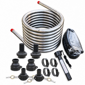Wood Fired <b>Water</b> Heater Coil Kit 304 Stainless Steel 1.5 Inch Heat Exchanger Coils <b>for</b> Hot Tub Use - Product Image 2