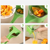 Presse-agrumes manuel portable J548 pour la maison – Idéal pour citrons et citrons verts – Machine à jus manuelle compacte