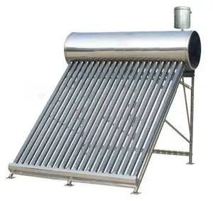 200L Sun Solar Heating System Copper Coil Heat Exchanger Stainless Steel No Pressure Solar Water Heater For Home Or Commercial