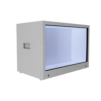 Écran d'affichage publicitaire de 21.5 pouces avec vitrine tactile interactive Boîte holographique Écran LCD transparent