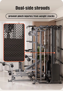 Máquina Smith Multifuncional Ajustable en 7 Grados para Gimnasio en Casa con Prensa de Piernas, <span class=keywords><strong>Curl</strong></span> de Piernas, Polea Lateral y Rack para 88 Ejercicios - Product Image 4