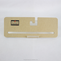Custom Hotel Shop Eco-friendly Beach Towel Cardboard Kraft Paper Scarf Hanger With logo