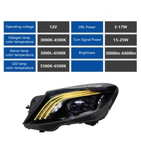Pour Mercedes-Benz Classe S W222 2014-2017, feux de jour LED de remplacement/mise à niveau, température de couleur 6000K, 6000 lumens, 12V 36W