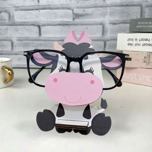 Supplier Creative Design Penguin Sloth Wooden Glasses Frame Sunglasses Display Rack for Home Office Desk Decoration Storage - Product Image 1