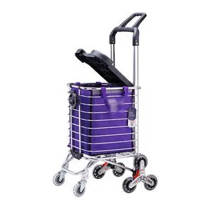 Foldable Shopping Cart Canvas Bag,multifunctional Trolley Plastic for Grocery with Rolling Swivel Wheels,detachable Waterproof