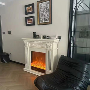 2025 Cheminée <span class=keywords><strong>électrique</strong></span> classique moderne avec chauffage à température réglable à flamme LED pour une installation intégrée à la maison et à l'hôtel - Product Image 2