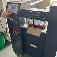 Machine de découpe laser entièrement automatique pour gravure de papier/ribbons en nylon, découpe multi-formes de rubans cadeaux en queue d'hirondelle, découpe sans frais graphiques 1