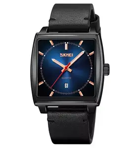 Skmei 9316品牌男士自动日期显示方形手表石英机芯30米防水钟表男士运动时尚手表